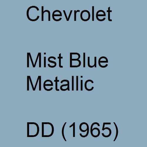 Chevrolet, Mist Blue Metallic, DD (1965).